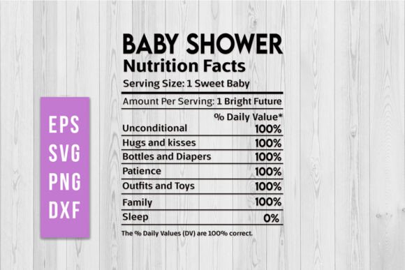 Baby Shower Nutrition Facts Svg – A Designer’s Honest Review