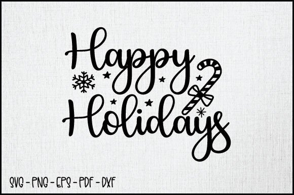 Happy Holidays SVG, Winter SVG: Embroidery Review