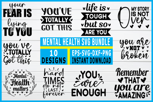 Mental Health Svg Bundle