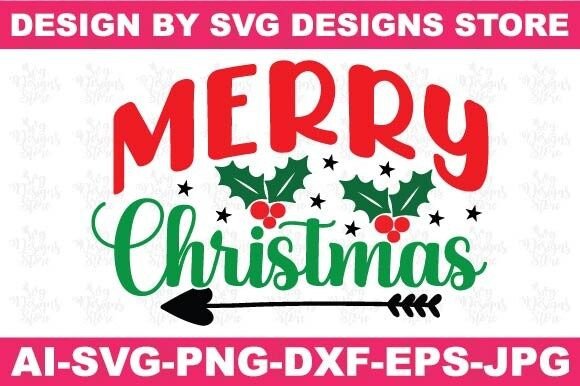 Merry Christmas Christmas SVG PNG Design