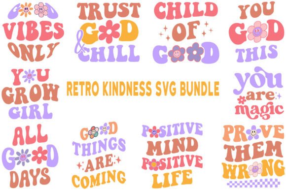 Retro Kindness SVG Bundle: An Embroidery Designer’s Take