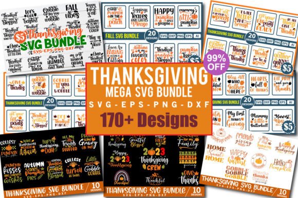 Thanksgiving Mega SVG Bundle