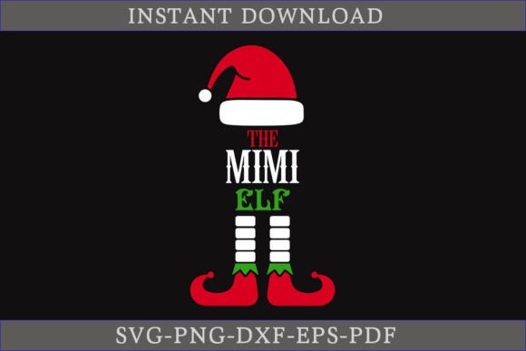 The Mimi Elf Christmas Gift Shirt SVG
