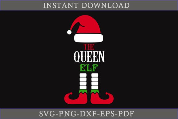 The Queen Elf Christmas SVG Shirt